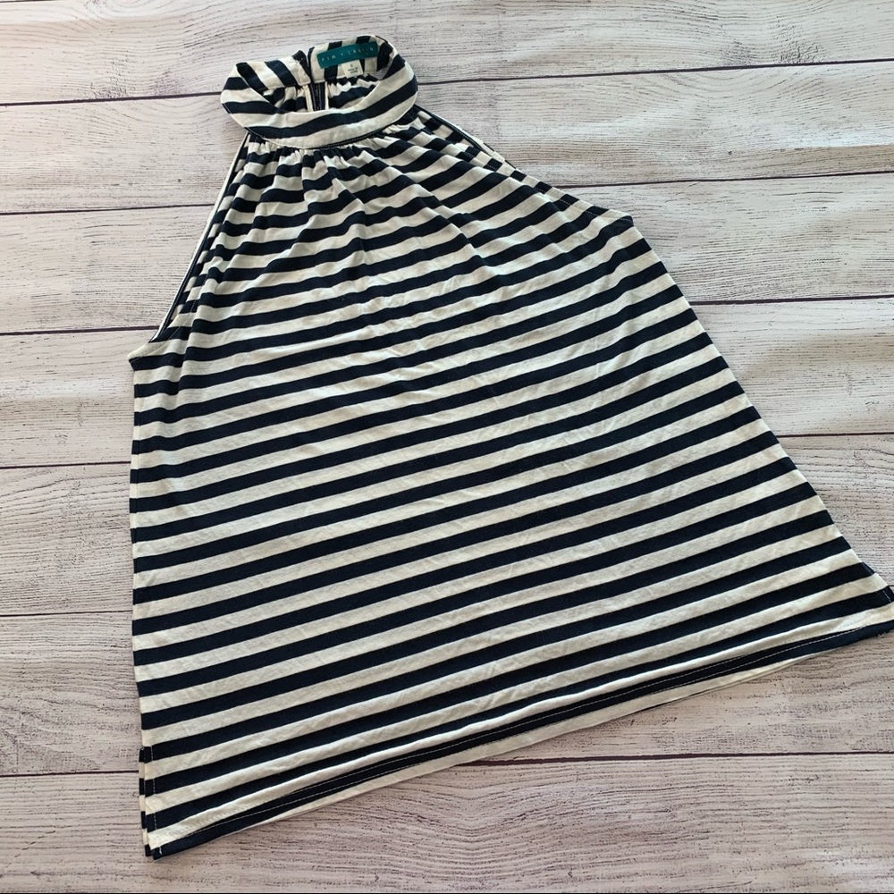 Pim + Larkin Striped Halter Tank Size Small